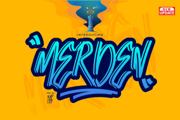 Merden Graffiti Font - Featured Image