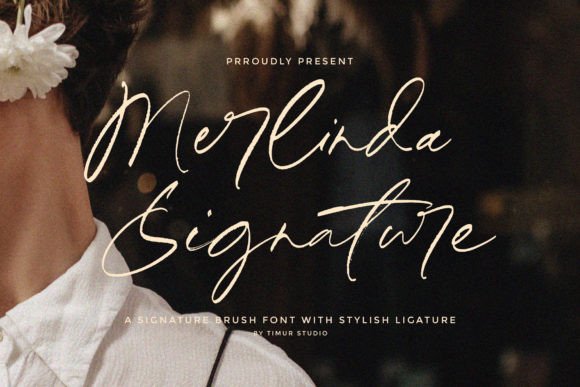 Merlinda Signature Font - Featured Image