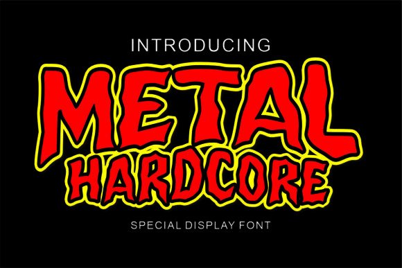Metal Hardcore Font - Featured Image