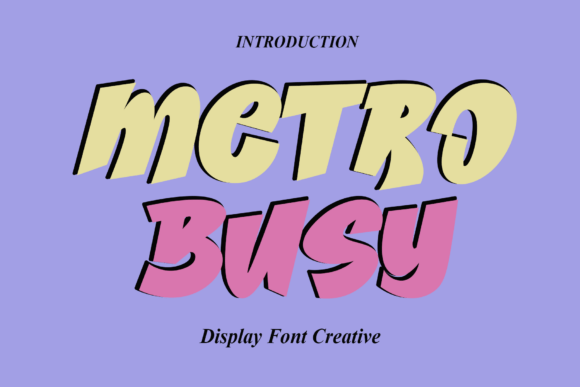 Metro Busy Font - Featured Image