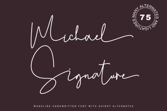 Michael Signature Font - Featured Image