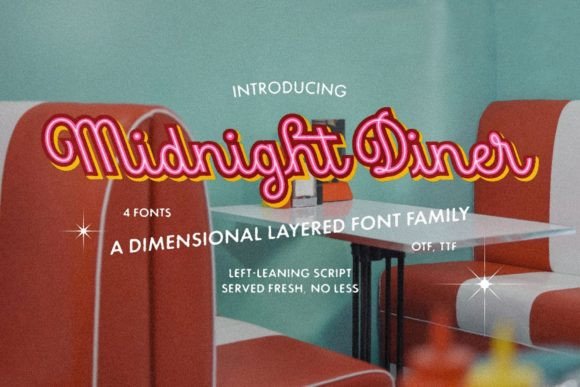 Midnight Diner Font - Featured Image