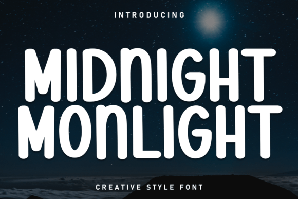 Midnight Monlight Font - Featured Image