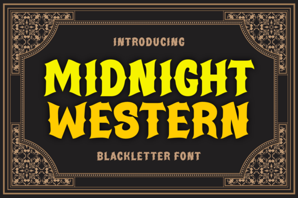 Midnight Western Font - Featured Image