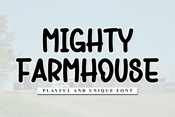 Mighty Farmhouse Font - Featured Image