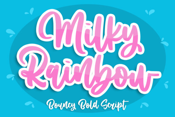 Milky Rainbow Font - Featured Image