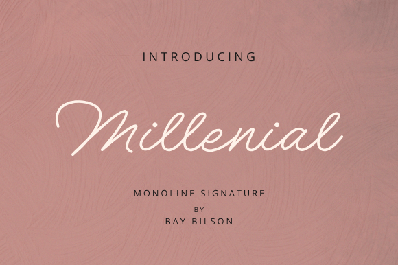 Millenial Font - Featured Image