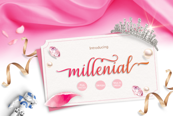 Millenial Script Font - Featured Image