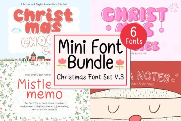 Mini Bundle Christmas Set V.3 Font - Featured Image
