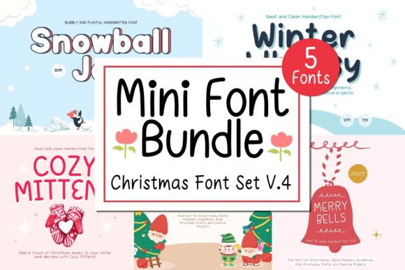 Mini Bundle Christmas Set V.4 Font - Featured Image