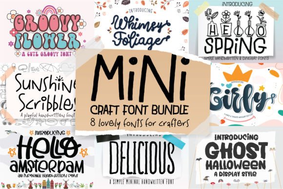 Mini Craft Bundle Font - Featured Image