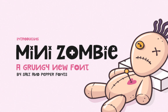 Mini Zombie Font - Featured Image