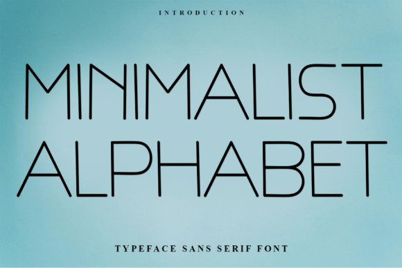 Minimalist Alphabet Font - Featured Image