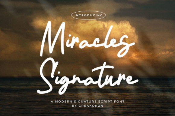 Miracles Signature Font - Featured Image