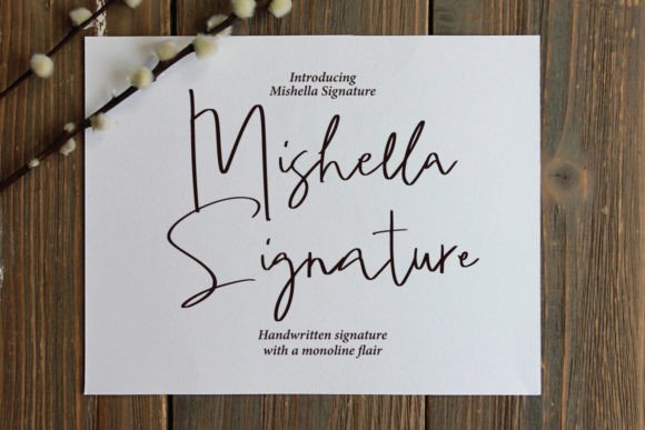 Mishella Signature Font - Featured Image