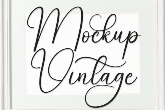 Mockup Vintage Font - Featured Image