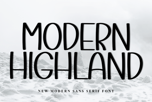 Modern Highland Font - Featured Image