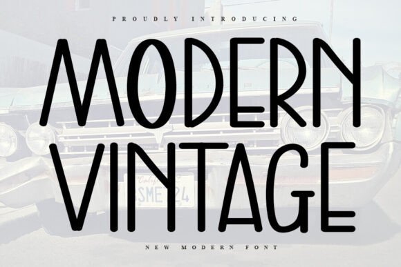 Modern Vintage Font - Featured Image