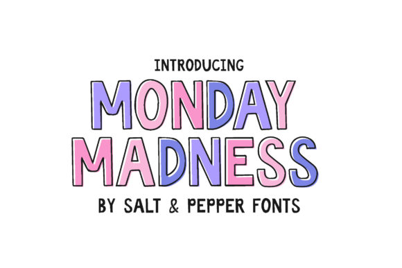 Monday Madness Font - Featured Image
