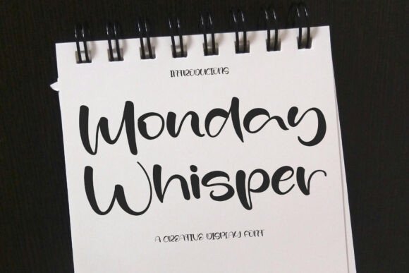 Monday Whisper Font - Featured Image
