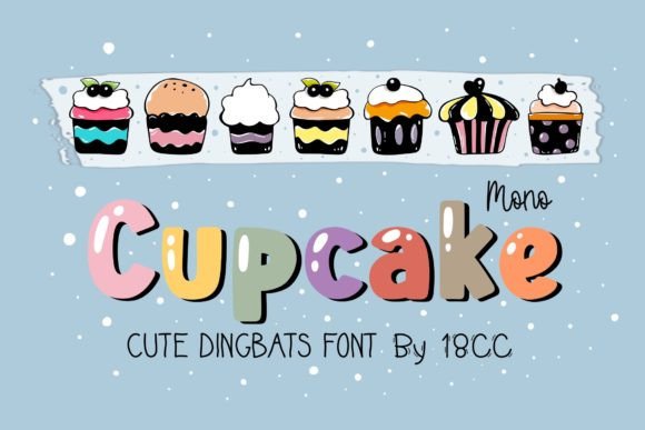 Mono Cupcake Font - Featured Image