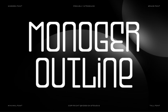 Monoger Outline Font - Featured Image