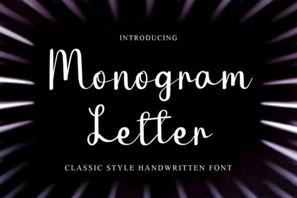 Monogram Letter Font - Featured Image