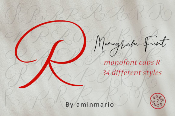 Monogram R | Monofont Caps R Font - Featured Image
