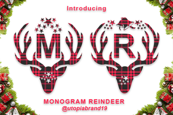 Monogram Reindeer Font - Featured Image