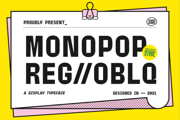 Monopop Font - Featured Image