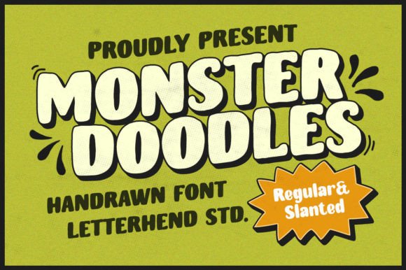 Monster Doodles Font - Featured Image