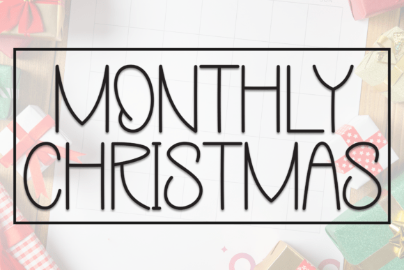 Monthly Christmas Font - Featured Image