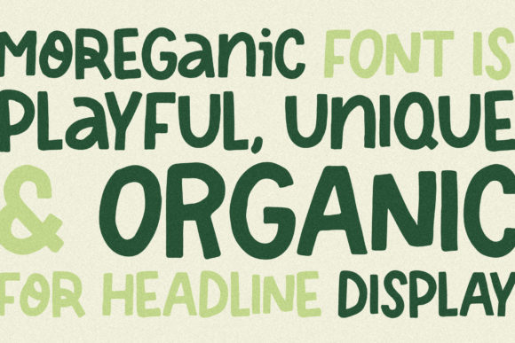 Moreganic Font - Featured Image