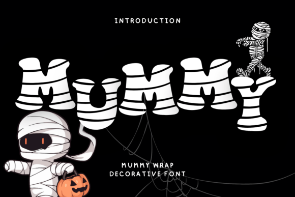 Mummy Wrap Halloween Font - Featured Image
