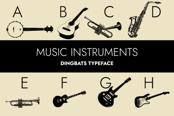 Music Instruments Font - Featured Image