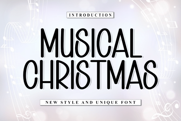 Musical Christmas Font - Featured Image