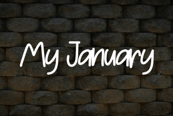 My January Font - Featured Image