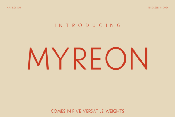 Myreon Font - Featured Image