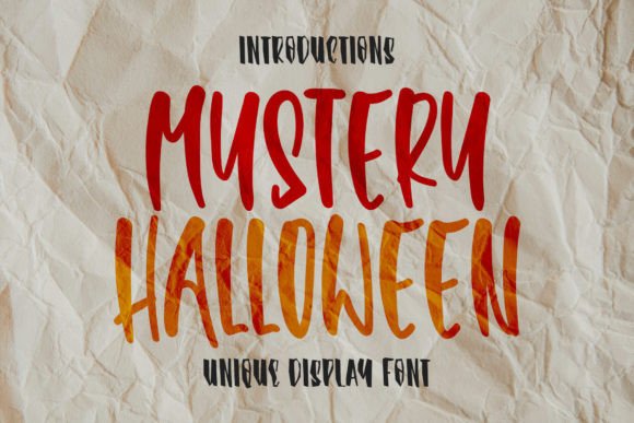 Mystery Halloween Font - Featured Image