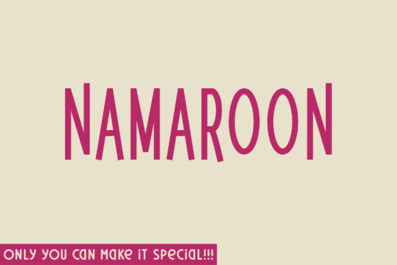 Namaroon Font - Featured Image