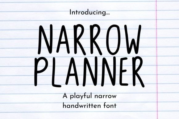 Narrow Planner Font - Featured Image