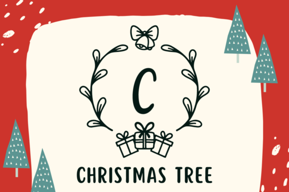 Natal Christmas Monogram Font - Featured Image
