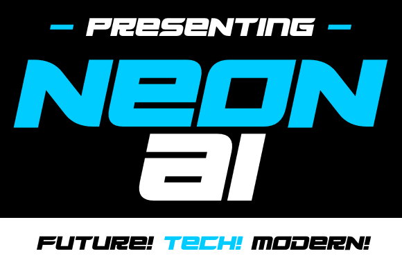 Neon Ai Font - Featured Image