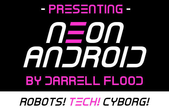 Neon Android Font - Featured Image