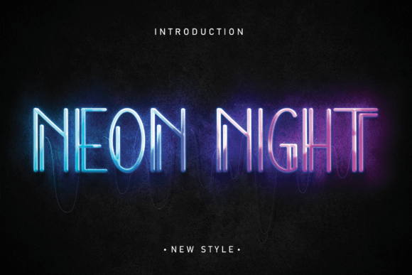 Neon Night Font - Featured Image