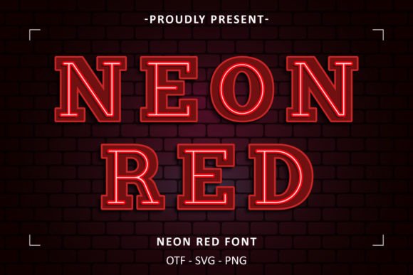 Neon Red Font - Featured Image