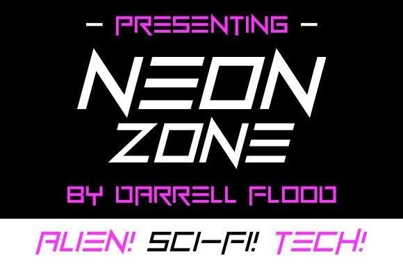 Neon Zone Font - Featured Image