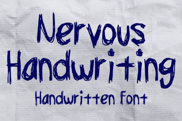 Nervous Handwriting Font - Featured Image
