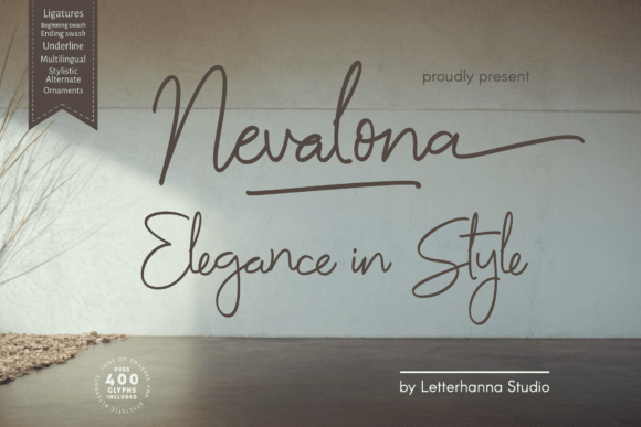 Nevalona Font - Featured Image