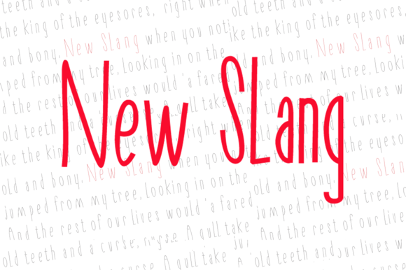 New Slang Font - Featured Image